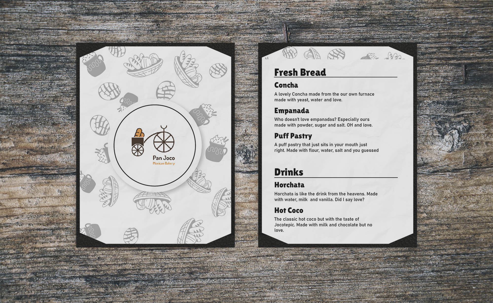 Menu For Pan Joco